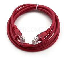 Патч-корд Buro cat5E 2м красный RJ-45 (m)-RJ-45 (m)