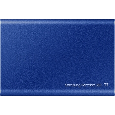 Твердотельный накопитель Samsung External SSD T7, 500GB, USB Type-C, R/W 1000/1050MB/s, Blue