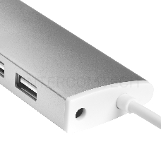 Разветвитель Greenconnect USB 2.0 GCR-UH217S на 7 портов  0,5m , silver