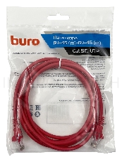 Патч-корд Buro cat5E 2м красный RJ-45 (m)-RJ-45 (m)