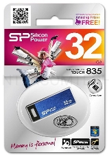 Флеш Диск Silicon Power 32Gb Touch 835 SP032GBUF2835V1B USB2.0 синий