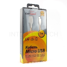 Кабель USB 2.0 Cablexpert CC-G-mUSB01Gd-1M, AM/microB, серия Gold, длина 1м, золотой, блистер