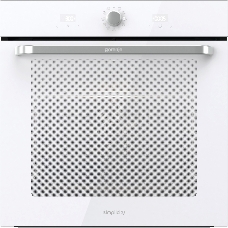 Электрическая духовка Gorenje BOS67371SYW 60 см, 77 л, Коллекция: Simplicity, Очистка паром AquaClean, 12 режимов, белый цвет