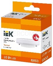 Лампа Iek LLE-T80-10-230-30-GX53 светодиодная ECO T75 таблетка 10Вт 230В 3000К GX53 IEK