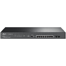 Коммутатор TP-Link Jetstream 8-port 2.5G multi-giga L2+ managed PoE switch with 2 10G uplink ports, 8 100/1000/2.5G RJ-45 ports, 2 1G/10G SFP+ slots,1 RJ-45 + 1 Micro-USB console ports, 8 802.3af/at PoE+ ports, 240W PoE budget, abundant L2/L2+ features, 1