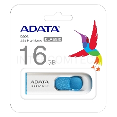 Флеш Диск AData 16Gb C008 AC008-16G-RWE USB2.0 белый