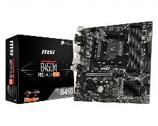 Материнская плата MSI B450M PRO-VDH MAX Soc-AM4 AMD B450 4xDDR4 mATX AC`97 8ch(7.1) GbLAN RAID+VGA+DVI+HDMI
