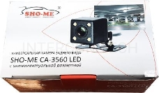 Камера заднего вида SHO-ME СА-3560 LED Универсальная SHO-ME CA 3560 LED, легко устанавливается в любой автомобиль с динамической парковочной разметкой. Поворот разметки осуществляется вместе с поворотом руля. Угол обзора – 140 градусов. Цветовая система P