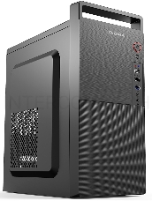 Корпус Digma DC-MATX101-U2 черный без БП mATX 1x80mm 1x92mm 2x120mm 2xUSB2.0 audio