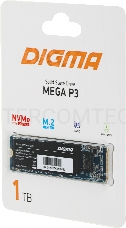 Накопитель SSD Digma PCI-E x4 1Tb DGSM3001TP33T Mega P3 M.2 2280