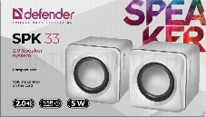 Акустическая система 2.0 DEFENDER SPK 33 WHITE (65631)