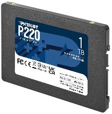 Накопитель SSD Patriot P220 1TB, SATA 2.5, P220S1TB25, 550/500, RET