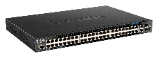 Управляемый L3 стекируемый коммутатор D-Link DGS-1520-52MP/A1A с 44 портами 10/100/1000Base-T, 4 портами 100/1000/2.5GBase-T, 2 портами 10GBase-T и 2 портами 10GBase-X SFP+