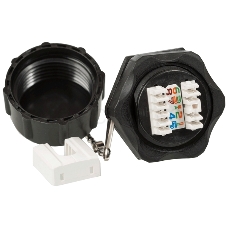 Индустриальный модуль Keystone, RJ45, cat.6, STP, 180 градусов, IP68