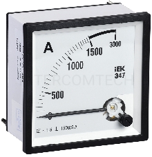 Амперметр Э47 72х72мм 1500/5А кл. точн. 1.5 ИЭК IPA10-6-1500-E
