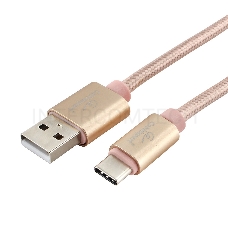 Кабель USB 2.0 Cablexpert CC-U-USBC01Gd-1.8M, AM/TypeC, серия Ultra, длина 1.8м, золотой, блистер