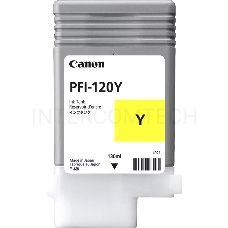 Картридж струйный Canon PFI-120 Y 2888C001 желтый (130мл) для Canon Canon imagePROGRAF TM-200/205