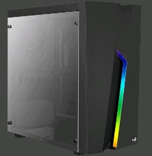 Корпус Aerocool Bolt Mini Tempered Glass без БП, mATX, боковое окно, черный