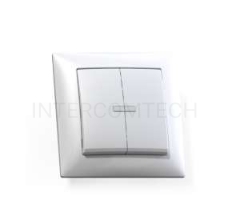Выключатель 2-кл. СП Селена 10А IP20 С510-397 с индик. бел. Кунцево 8104