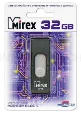 Флеш Диск 32GB Mirex Harbor, USB 2.0, Черный