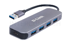 Хаб D-Link DUB-1340/D1A,4-port USB 3.0 Hub.4 downstream USB type A (female) ports, 1 upstream USB type A (male), support Mac OS, Windows XP/Vista/7/8/10, Linux, support USB 1.1/2.0/3.0, fast charge mode