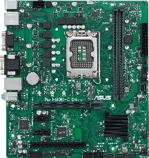 Материнская плата ASUS PRO H610M-C D4-CSM, LGA1700, B610, 2*DDR4, DP, D-Sub, HDMIx1, SATA3 + RAID, Audio, Gb LAN, USB 3.2*6, USB 2.0*6, COM port, mATX; 90MB1A30-M0EAYC