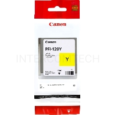 Картридж струйный Canon PFI-120 Y 2888C001 желтый (130мл) для Canon Canon imagePROGRAF TM-200/205