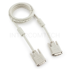 Кабель DVI-D single link Gembird/Cablexpert CC-DVI-6C, 19M/19M, 1.8м, серый, экран, феррит.кольца, пакет