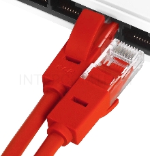 Патч-корд Greenconnect Патч-корд UTP прямой 30m AWG24 кат.5е,  RJ45,  медь, литой (Красный), пластик пакет (GCR-LNC04-30.0m)