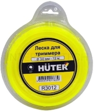 Леска для садовых триммеров Huter R3012 d=3мм L=12м для Huter GGT-1900S(T) (71/2/1)