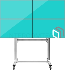 Напольный мобильный стенд ONKRON FSPRO2L-22 для видеостен 2х2 4 x 40”- 50