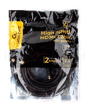 Кабель HDMI Cablexpert CCF2-HDMI4-7.5M, 7,5м, v2.0, 19M/19M, черный, позол.разъемы, экран, 2 ферр кольца, пакет