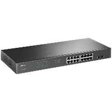 Коммутатор 16-port Gigabit PoE Easy Smart switch, 802.3af on ports 1-16, PoE budget 192 watts, desktop and rack-mountable