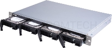 Сетевое хранилище без дисков channel QNAP TS-431XeU-8G NAS 4 HDD trays, 10 GbE SFP+, rackmount, 1 PSU. ARM 4-core Cortex-A15 Annapurna Labs AL-314 1,7 GHz, 8 GB. W/o rail kit RAIL-B02