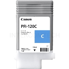 Картридж струйный Canon PFI-120 C 2886C001 голубой (130мл) для Canon Canon imagePROGRAF TM-200/205