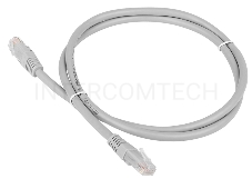 Кабель Patch cord Lanmaster TWT-45-45-5.0/6-GY 5м UTP Cat 6 Grey