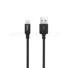 Кабель USB 2.0 hoco X14, AM/microBM, черный, 1м