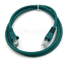 Патч-корд Buro cat5E 1м зеленый RJ-45 (m)-RJ-45 (m)