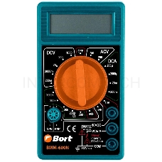 Мультиметр  Bort BMM-600N [91271167] { Диапазон постоянного напряжения 0-1000 тип, диапазон  постоянного тока 0-10 тип, диапазон  переменного напряжения 0-750 тип, 0.1 кг }