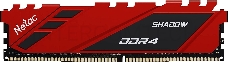 Память Netac 16Gb DDR4 3200Mhz Shadow NTSDD4P32SP-16R   C16 Red, с радиатором