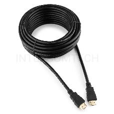 Кабель HDMI Cablexpert/Gembird, 10м, v1.4, 19M/19M, черный, позол.раз., экран, пакет CC-HDMI4-10M