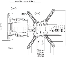 Крепеж Крепление Ultramounts UM871 {Для использования с телевизорами диагональю 23