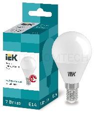 Лампа Iek LLE-G45-7-230-40-E14 светодиодная ECO G45 шар 7Вт 230В 4000К E14 IEK