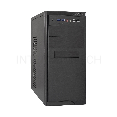 Корпус Minitower ExeGate MA-372UX Black, mATX <UN500, 120mm> 2*USB+2*USB3.0, Audio