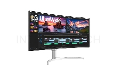 МОНИТОР 38 LG 38WN95C-W White Сurved (IPS, LED, Wide, 3840x2160, 144Hz, 1ms, 178°/178°, 450 cd/m, 1000:1, +DP, +2хHDMI,