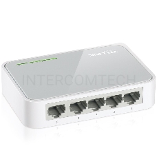 Коммутатор TP-Link SOHO  TL-SF1005D Коммутатор 5-port 10/100M mini Desktop Switch, 5 10/100M RJ45 ports, Plastic case