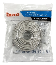 Патч-корд Buro UTP cat5E 30м серый RJ-45 (m)-RJ-45 (m)