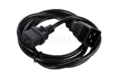 Шнур питания ЦМО с заземлением IEC 60320 C19/IEC 60320 C20, 16А/250В (3x1,5), длина 3 м. (R-16-Cord-C19-C20-3)