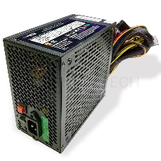 Блок питания HIPER HPB-550RGB (ATX 2.31, 550W, ActivePFC, RGB 140mm fan, Black) BOX