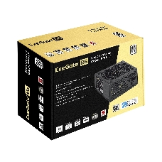 Блок питания 400W ExeGate 80 PLUS® 400PPH-LT (ATX, APFC, КПД 82% (80 PLUS), 12cm fan, 24pin, (4+4)pin, PCIe, 5xSATA, 3xIDE, black, Color Box)